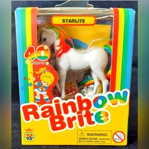 New TLS CheeBee RAINBOW BRITE Mini Figure 40th Anniversary STARLITE Horse NIB